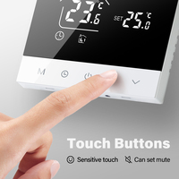 Thermostat de chauffage pour chaudière à gaz, boutons tactiles silencieux, expérience de chauffage confortable, température constante précise, mémoire de coupure de courant