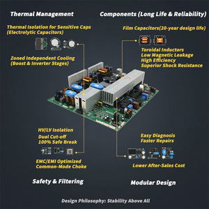 <span class=keywords><strong>Inverter</strong></span> Solare Ibrido JCVOLT Monofase per Impianti Fotovoltaici, Sistema All-in-One per Energia Pulita - Product Image 3