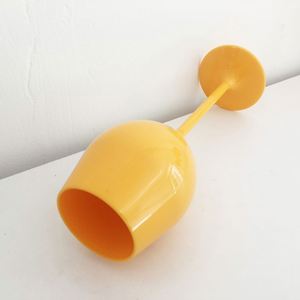 Copas de Policarbonato Acrílico de Plástico de 130 ml (4.3 oz) para Flautas, Color Amarillo, Reutilizables, Irrompibles, Modernas y Lujosas para el Borde de la Piscina - Product Image 2