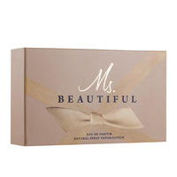 Boîte-cadeau de luxe de haute qualité, écologique, en matériaux recyclés, avec gaufrage, pour parfum féminin, floral frais et longue durée