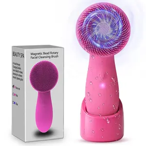 Brosse nettoyante pour le visage, Mini outil de nettoyage du visage, sans fil, avec chargeur Usb, nettoyeur de pores, nouveauté 2022