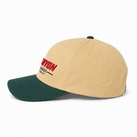 Casquettes de baseball ajustables brodées en 3D personnalisées, style vintage patchwork contrastant, faible MOQ, pour la mode streetwear