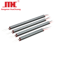 JMHC HCF-36L 36W Driver LED étanche IP67 en aluminium pour extérieur AC100-240V DC3A Sortie unique (Argent/Gris) Certifié CE/RoHS