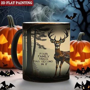 Blank <b>Ceramic</b> <b>Cup</b> 11oz Frosted Black Heat Activated Color Changing Coffee Tea Mug - Product Image 6