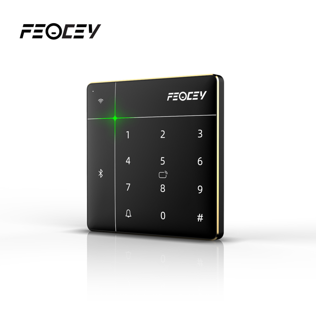 FEOCEY FCS525 Waterproof NFC RFID Scanner Touch Panel Wi-Fi for Bluetooth IC Card Reader with Password Access Control ABS