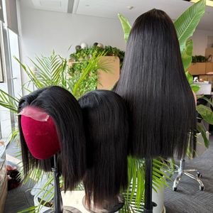 Parrucche Bob Corte con Chiusura in Pizzo 5x5 Senza Colla, Capelli Umani Vergini Remy Naturali Neri Vietnamiti, con Baby Hair - Product Image 4