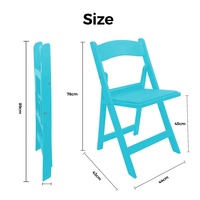 Chaises de jardin Wimbledon en plastique pliables en gros de haute qualité en plusieurs couleurs pour les mariages et les événements en plein air