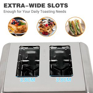 Biểu Tượng Tùy Chỉnh Nhà Thiết Bị Nhà Bếp Burger Bánh Mì Bánh Mì 2 Lát Bánh Sandwich Nhà Sản Xuất Pop up Toaster - Product Image 5