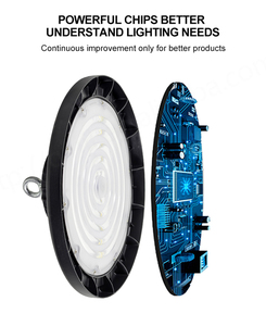 Venta Directa de Fábrica, Lámpara Industrial de Alta Calidad, Luz LED UFO de 100w 150w 200w, Iluminación Comercial de Alta Potencia, Blanca, IP65 - Product Image 2