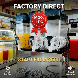 Compresseur de marque SURRI, machine à slush à refroidissement rapide 30L, 2 réservoirs, fabricant de slushies CE/UL ODM OEM - Product Image 3