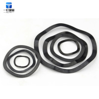 65 Manganese Steel Wave Spring Washers Black Oxide Finish M3-M80 Elastic Fasteners for Bearing Shaft Anti-loose Buffering