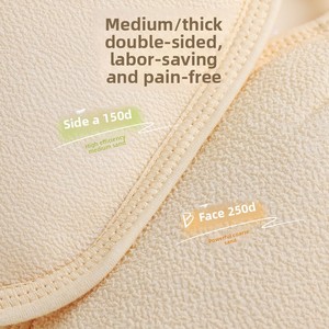 Gants de bain exfoliants Zenidoo pour enfants, en forme ovale, pour boue et sable fin, en fibre - Product Image 2