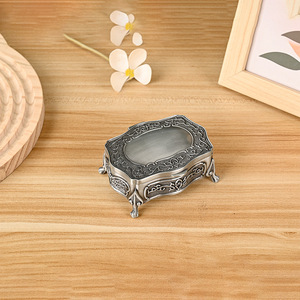 Dropshipping Shopify <b>Vintage</b> Jewelry <b>Box</b> Zinc Alloy Storage Case Home Organizer Gift Wedding Travel - Product Image 6