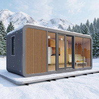 Capsule spatiale moderne de luxe, imperméable et écologique, structure préfabriquée à assemblage rapide pour chambre à coucher