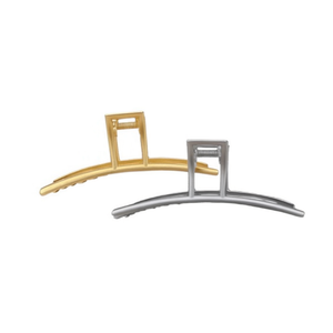 Pince à cheveux en métal 11 cm Or Argent Élégante Rectangulaire Accessoires pour cheveux pour femmes Usage quotidien - Product Image 1