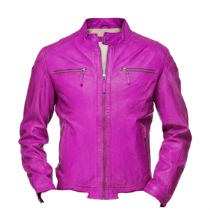 Chaqueta de Motocicleta de Cuero Transpirable Personalizada para Hombre - Product Image 1