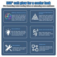Tubo de Neón Flexible de Silicona de Alta Calidad con Refrigeración por Agua ARGB, Tira de LED para Juegos de PC, Modding y Decoración con Sincronización RGB