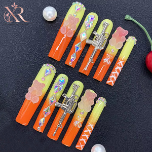 <span class=keywords><strong>Uñas</strong></span> Postizas Personalizadas al por Mayor, Juego <span class=keywords><strong>de</strong></span> <span class=keywords><strong>Uñas</strong></span> <span class=keywords><strong>de</strong></span> Diseño Colorido, <span class=keywords><strong>Uñas</strong></span> <span class=keywords><strong>Acrílicas</strong></span> Reutilizables, Proveedor OEM - Product Image 5