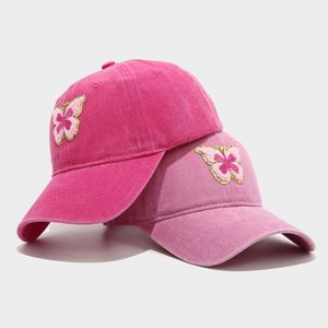 Summer Women Butterfly Patch Baseball Cap Cute Retro Fashion Trendy Butterfly Patch Baseball Cap Outdoor Travel Sports <b>Hat</b> - Product Image 3