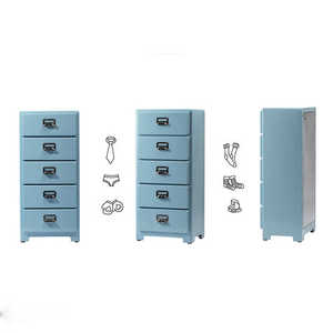 Nhà máy bán giá thấp văn phòng nhà ngăn kéo lưu trữ Tủ 5 ngăn kéo ngực ngà - Product Image 3