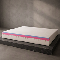 Matelas en mousse à mémoire de forme multicouche haute densité, compressé en boîte, matelas de soutien pour hôtel, chambre à coucher, usage domestique