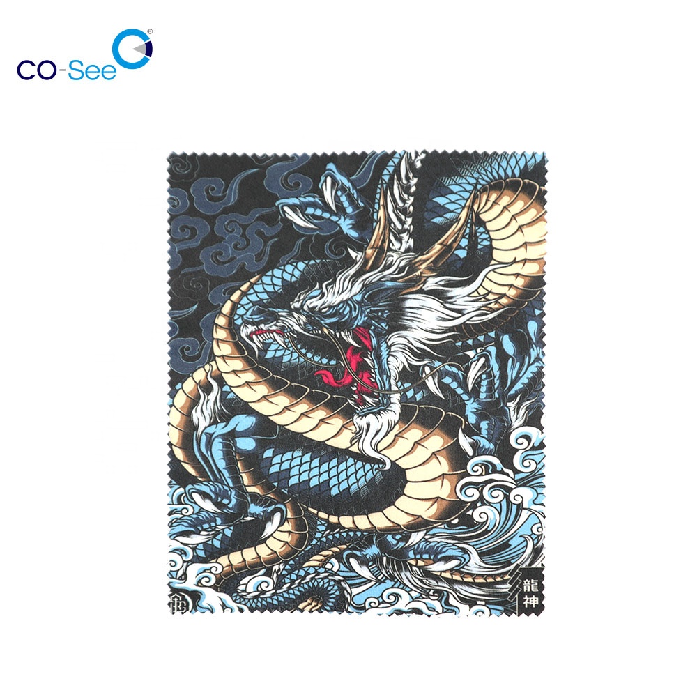 100% RPET переработанная ткань из микрофибры для очистки очков, экранов, мобильных телефонов и т. д.