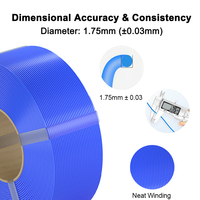 Harga Pabrik Filamen Isi Ulang Printer 3D PLA 1.75mm 1kg Tanpa Gulungan Dasar Anti Kusut ODM Grosir 240C Pemotongan/Pencetakan
