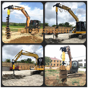 Cho Máy Xúc Mini Máy Xúc Thủy Lực Vâng Auger Tập Tin Đính Kèm Bài Lỗ Khoan Trái Đất Auger Cho Máy Xúc - Product Image 2