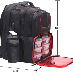 <span class=keywords><strong>Sac</strong></span> à <span class=keywords><strong>dos</strong></span> de préparation de repas de fitness isolé étanche refroidisseur déjeuner grand compartiment d'ordinateur <span class=keywords><strong>sac</strong></span> de <span class=keywords><strong>musculation</strong></span> boîte de préparation de repas personnalisée - Product Image 1