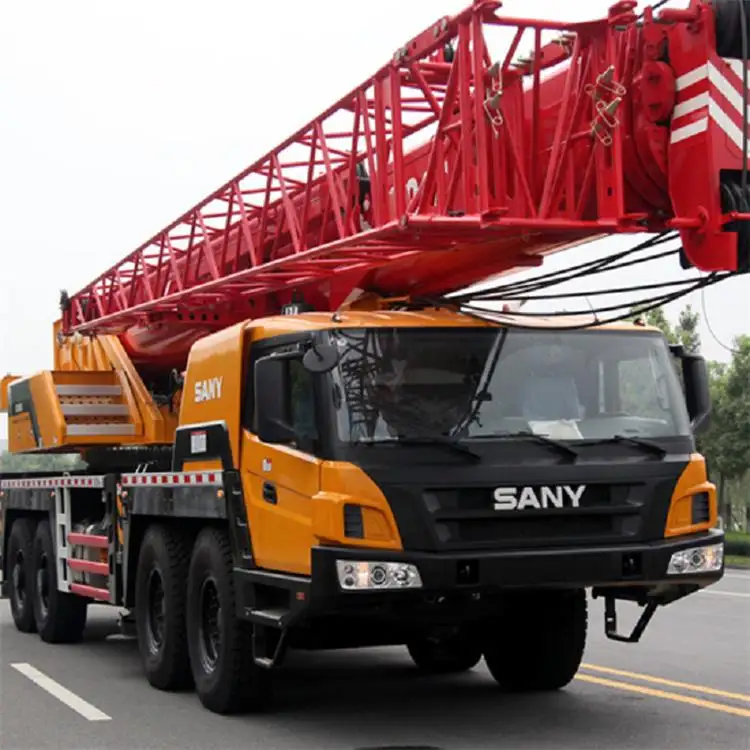 2021 년 사용 원래 80 톤 Sany STC800 트럭 탑재 크레인 모바일 크레인 트럭 판매
