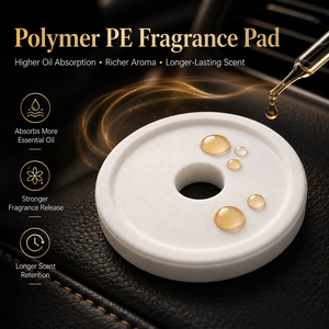 Parfum d'intérieur de voiture en cuir PU huile essentielle rechargeable Clip d'évent de voiture parfum de voiture longue durée - Product Image 5