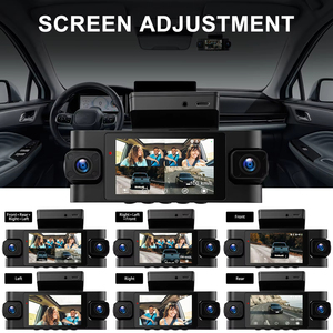 กล้องติดรถยนต์ Podofo ขนาด 3 นิ้ว ความละเอียด 2K พร้อมกล้องบันทึกภาพ 4 ตัว ระบบ G-Sensor/GPS/WiFi/ระบบตรวจจับการจอดรถ/ระบบป้องกัน 360 องศา กล้องหน้าความละเอียด 2K + กล้อง 3 ตัว ความละเอียด 1080P - Product Image 3