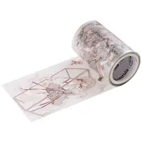 65mm x 5m בנות רעיונות מדבקות חמוד Kawaii לילדים Washi נייר קלטת שקוף יומן מדבקת תווית רול