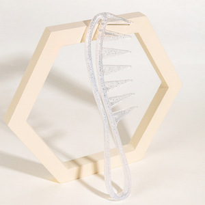 Wanmei Hair Styling <b>Wide</b> Tooth <b>Comb</b> Large Shining Gold And Silver Home Use PS Material - Product Image 2
