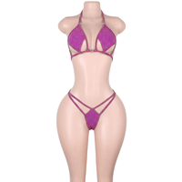 Vêtements de danse exotiques directement de l'usine, sous-vêtements de strip-tease sur mesure, micro-lingerie, combinaisons métalliques brillantes, tenues de danseuses