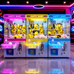 Mini-grue commerciale à monnayeur pour attraper les peluches, vente en gros d'usine, logo personnalisé, marque <span class=keywords><strong>LeChen</strong></span>, pour les boutiques de cadeaux - Product Image 1