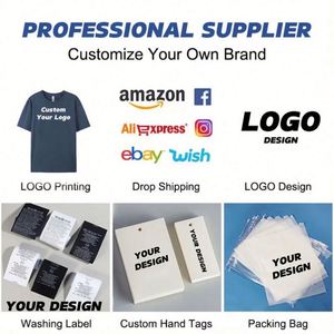 Design High Quality Premium Pure Cotton <b>Drop</b> Oem Logo Design T Shirts Printing Unisex Short Sleeve Multi-Color Men's T Shirts - Product Image 3