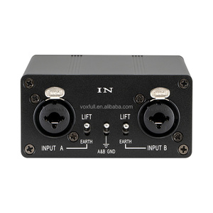 Voxfull Audio Professional Hum Eliminator XLR Zoll Zweikanal-Erdung schleifen isolator für Soundsystem - Product Image 2