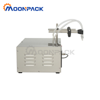 Machine de remplissage de liquides Moonpack GFK280-2 avec pompe à diaphragme et buses pour eau, jus, lait, boissons et huile