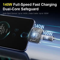 Earphone Universal Anti Api 140W Tipe-C QC3.0 Tarik-Keluar Otomatis Mati Daya, Pengenalan Cerdas AI, Bestseller Lintas Negara
