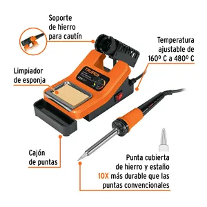 2 unità di 48 W saldatore professionale per l'elettronica utilizzata nella costruzione con la nuova condizione di stazione - Product Image 2