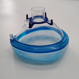 Mascarilla de Anestesia de PVC Suave de Alta Calidad, con Cojín Hermético, Libre de <span class=keywords><strong>DEHP</strong></span>, Desechable - Product Image 1