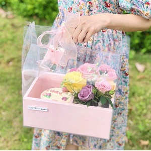 Hot Sale square <b>Flower</b> Arrangement <b>Box</b> Degradable and Reusable - Product Image 1