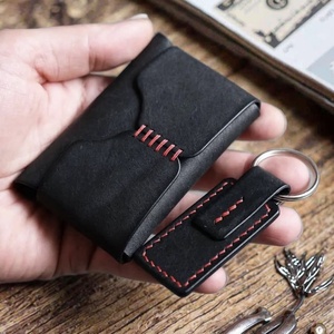 กระเป๋าสตางค์ทรงบางแบบสั่งทำ Boshiho สำหรับผู้ชาย สไตล์วินเทจ สีน้ำตาลคลาสสิก หนังแท้ ใส่บัตรได้ - Product Image 5