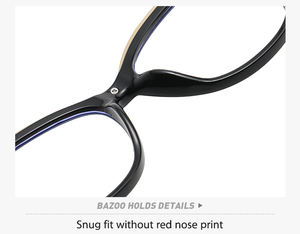 2026年最新 パーソナリティ調光ブルーライトカットメガネ カスタムロゴ メタル ユニセックス フルフレーム レトロ眼鏡 - Product Image 4