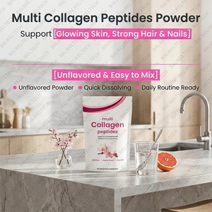 Poudre de collagène multi-peptides OEM avec vitamine C et acide hyaluronique pour la santé des cheveux, de la peau et des articulations – Complément alimentaire en collagène - Product Image 4