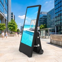 Pantalla Digital para Exteriores de Alto Brillo AIYOS con Batería Recargable, Pantalla LCD Impermeable y Análisis Inteligente Opcional
