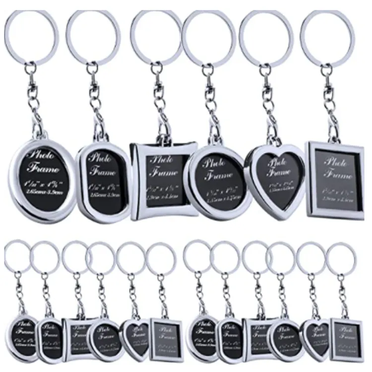 Promotion Mother Father Day Thanksgiving Souvenir Gift Key Chains Valentine Lovers Couple Keyrings Heart Metal Keychain