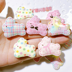 Best Sales Resin Crafts Mini Resin Animals Resin Rabbit Hairpin Accessories Wholesale Diy Phone Case Charms Key Chain for Decor