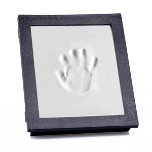 Baby Handprint Footprint Clay Photo Frame